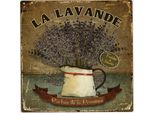 Moritz Segno Decorativo Di Latta Lavande Parfume Lavanda Fiore Di Metallo Segno Retro Vintage Per Decorazione Decorazione Da Parete