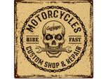 Moritz Cartello Decorativo In Latta Officina Moto Cartello In Metallo Design Retrò Vintage Per Decorazione Decorazione Murale