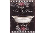 Moritz Deko Segno Di Latta Salle De Bain Vasca Da Bagno Bagno Metallo Segno Retrò Design Vintage Per La Decorazione Decorazione Della Parete