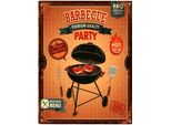 Moritz Segno Decorativo Di Latta Bbq Barbecue Festa Barbecue Segno Di Metallo Retro Design Vintage Per La Decorazione Decorazione Della Parete