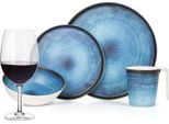 Set Di Stoviglie Da Campeggio In Melamina 4 Persone Oceano Profondo + 4 Bicchieri Da Vino Rosso Tiamo Bicchieri Da Vino Rosso Stoviglie Picnic Bbq