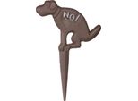 Cartello A Innesto Moritz No! No Dog Toilet Cartello Di Divieto Marrone In Ghisa Cani Vietati Cartello Di Avvertimento No Dogs Allowed Cartello Da Giardino No Dog Toilet