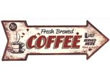 Insegna Di Latta Moritz Fresh Brewed Coffee 20 X 50 Vintage Retro Nostalgia Decorazione In Metallo