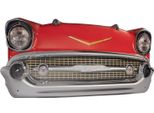 Insegna Di Latta Moritz Rosso Cadillac Anteriore 69 X 26 Vintage Retro Nostalgia Decorazione In Metallo