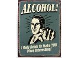 Moritz Segno Di Latta Alcool 25 X 33 Vintage Nostalgia Decorazione In Metallo
