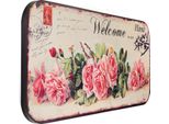 Cartello Di Latta Moritz Xxl Welcome Flowers 100 X 46,5 Vintage Retro Nostalgia Decorazione In Metallo