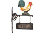 Moritz Cartello Decorativo Pollo 42 X 8 X 28 Cm I Ghisa I Cartello Di Benvenuto Porta D'ingresso I Cartello Porta D'ingresso I Cartello Di Benvenuto Porta D'ingresso I Cartello Di Benvenuto Porta D'ingresso