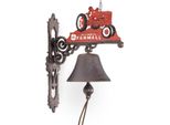 Moritz Campanello Decorativo Trattore Rosso 57 X 14 X 26 Cm I Campanello Da Parete I Campanello Da Porta D'ingresso I Da Appendere I Campanello Da Porta In Ghisa I Campanello Da Giardino I Retrò I Antico I Shabby