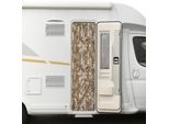 Tenda In Ciniglia Moritz 56 X 185 Cm Marrone Beige Screziato Per Porte, Come Zanzariera Per Camper E Roulotte