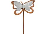 Moritz Campana A Vento Da Giardino Decorazione Farfalla 30 X 38 X 133 Cm Decorazione Da Giardino Figura Animale Da Esterno