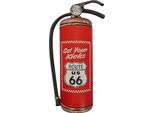 Cartello Di Latta Moritz 25 X 50 Cm Us Route 66 Estintore Fuoco Deco Cartello Di Metallo Retro Vintage Detti Divertenti