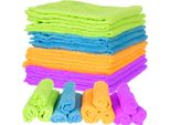 Panni In Microfibra Per La Pulizia 12 Pezzi Assorbenti E Morbidi Universali 30X30Cm 6086