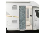 Tenda In Ciniglia Moritz 56 X 185 Cm Bianco/Argento/Verde Screziato Tenda Per Porta Come Zanzariera Zanzariera Per Campeggio Caravan