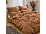 Set Di Biancheria Da Letto Blumtal 135X200 Marrone - 100% Cotone - 2 Copripiumini + 2 Federe 80X80Cm