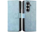 Custodia Per Cellulare Imoshion Per Samsung Galaxy Z Fold 7 - Flip Cover Libreria Flip - Blu Chiaro