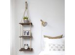 Skye Decor, Gar013, Mensola Da Parete, Noce, 100 % Legno Di Fuoco, 90 X 1,8 X 25 Cm