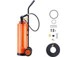 Succebuy Spruzzatore A Pressione 18,9 L, Robusto Spruzzatore Per Calcestruzzo Con Rulli, Spruzzatore In Acciaio Inox, Potente Spruzzatore A Pompa, Incl. Tubi Flessibili E 2 Ugelli In Ottone, Adatto Per Edilizia, Prato E Giardino