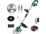 Tosaerba Elettrico, Motore Brushless, Larghezza Di Taglio Regolabile, Con 1 Batteria