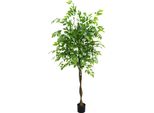 Albero Di Ficus Artificiale, Design Realistico, Decorazione Versatile, 180 Cm