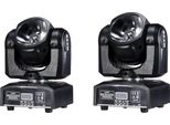 Lampada A Testa Mobile, Sorgente Led Rgbw, Opzioni Di Controllo Versatili, Faretto Da 60W 2 Pezzi, Spina Ue