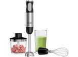 Frullatore A Immersione, Sistema 4 In 1, Alte Prestazioni, HB3016 Nero, Spina Ue, 4 In 1