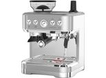 Macchina Per Espresso, Macinacaffè Integrato, Montalatte, Argento