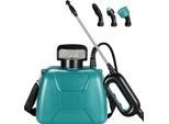 Spruzzatore A Pressione A Batteria, Capacità 5 Litri, 3 Ugelli Regolabili, 5 Litri
