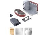 Levigatrice A Nastro, Materiale In Acciaio Pregiato, 200 W Di Potenza Assorbita, Gamma Di Velocità 4500-9000 Giri/Min, Design Compatto, Adatta Per Legno E Plastica