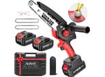 Mini Motosega, 8 Pollici, Motore Brushless, Batteria Da 8000 Mah, Tendicatena Senza Attrezzi,