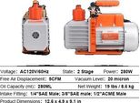 Pompa Per Vuoto, Alta Efficienza, Funzionamento Silenzioso, 5CFM 250W 2 Stadi