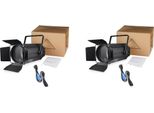 Faretto Da Palco, Led Cob Rgbw, Zoom Regolabile, 2 Pezzi, Spina Ue