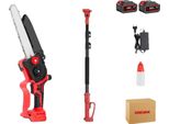 Motosega Elettrica, Motore Brushless, Lunghezza Regolabile, 2 Batterie Spina Ue