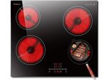 Piano Di Cottura Elettrico, 4 Zone Di Cottura, Touch Control, Slider Touch Control