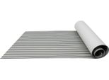 Tappetino Per Barca, Tappetino Antiscivolo In Schiuma Eva, Lunghezza 240 Cm, Larghezza 90 Cm, Spessore 6 Mm, Grigio Con Strisce Nere