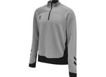 Hummel Lead Mezza Zip, Grigio Arancione, S, Bambini