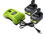 Adattatore Per Batteria, Capacità 6000Mah, Compatibile Con Gli Utensili Elettrici, 2 Batterie 1 Caricatore