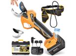 Potatore Elettrico, A Batteria, Taglio Efficiente, Giallo, Due Batterie