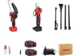 Motosega Elettrica, Funzionamento A Batteria, Motore Brushless, 2 Batterie Spina Ue
