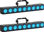 Effetto Faretto Da Palcoscenico, Multicolore Rgbw, Opzioni Di Controllo Dinamico, 2PCS, Spina Ue