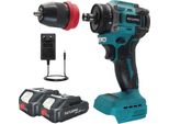 Trapano Elettrico A Batteria, Utensile Manuale 2 In 1, Motore Brushless, Batteria 2STK 2,0Ah, Eu