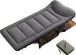 Letto Pieghevole, Design Leggero, Capacità Di Carico 200 Kg, Grigio Chiaro