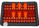 Cuscino Riscaldante A Infrarossi, Dimensioni 59,5*40Cm, Tecnologia Di Riscaldamento A Infrarossi, Intervallo Di Temperatura 10-70℃, Tensione 220V, Potenza 1000W