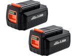 Batteria Per Elettroutensili, Capacità 3500Mah, Compatibile Con Black & Decker, 2PCS 3500Mah