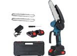 Motosega Elettrica, Motore Brushless, Design Leggero, Con 2 Batterie