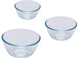 Set Di Ciotole In Vetro Borosilicato Pyrex Trasparente (3 Pezzi)