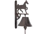 Campanello In Ghisa Motivo Cavallo Marrone Antico Campanello Da Parete Stile Country Campanello Vintage Resistente Alle Intemperie Per Giardino Porta D'ingresso Scuderia Decorazione Cortile Campanello D'ingresso In Ferro