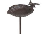 Vaschetta Per Uccelli Su Asta In Ghisa Con Colibrì Decorativa Per Giardino Terrazzo Balcone Alta 99 Cm Marrone Stile Antico Resistente Alle Intemperie Vaschetta Per Insetti Decorazione Giardino