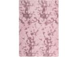 Vidaxl Tappeto Shaggy A Pelo Alto Navarra Rosa Antico 120X170 Cm Poliestere