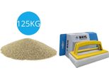 Comfortpool - Confezione Economica - Pompa Filtro A Sabbia - Contenuto 125 Kg (5 X 25 Kg) & Spazzola Ways