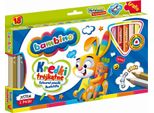 Pastelli Triangolari A Matita Spessi Con Temperino 18K Bambino No 233